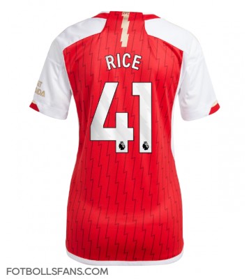 Arsenal Declan Rice #41 Replika Hemmatröja Damer 2023-24 Kortärmad